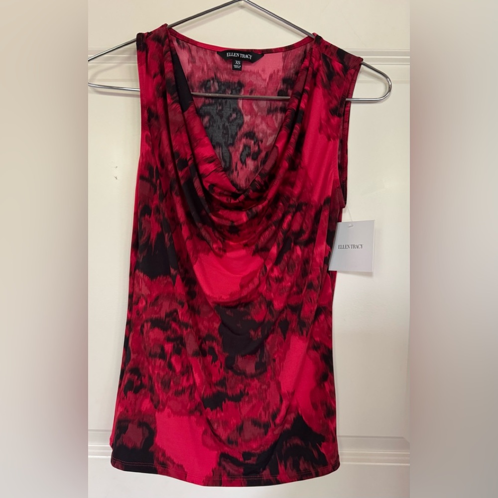 Ellen Tracy Cowl Neck Blouse